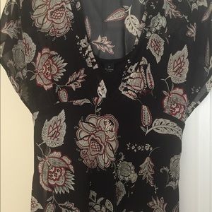 Sheer empire waist top with tank